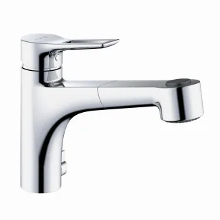 KLUDI MIX Multi-Spültischarmatur DN 15 herausz. Brause Bügelhebel chrom, 329450562 329450562