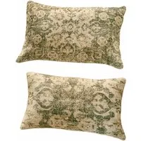 Mirabeau Kissenhülle Kissenhülle 2er Set Calperino beige/grün