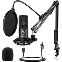 FIFINE Mikrofon USB Kondensator Mikrofon PC Streaming Studio Mikrofon