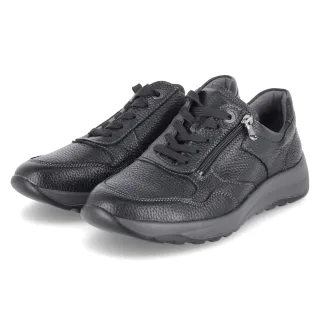 Waldläufer Low Sneaker -JOHN - Gr. 41,5 - Schwarz - Leder