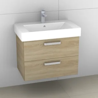 Artiqua 412 Waschtischunterschrank für Strada K0787 Castello Eiche quer NB, 412-WU2L-I17-7136-426 412-WU2L-I17-7136-426