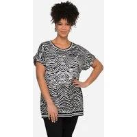MIAMODA T-Shirt T-Shirt oversized Zebra Rundhals