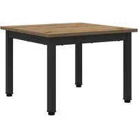 vidaXL Couchtisch Couchtisch Kunsthandwerk Eiche 50 x 50 x 36 cm Holzwerkstoff (1-St)