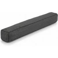 Beautissu Zugluftstopper Zugluftstopper für Türen 100cm Levante, Dunkelgrau, Stoff Windstopper Tür Zugluftstopper Fenster Haustür Kältestopper