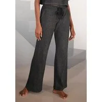 LASCANA Homewearhose -Lounge-/Strickhose mit weitem Bein und seitlichen Taschen, Loungewear