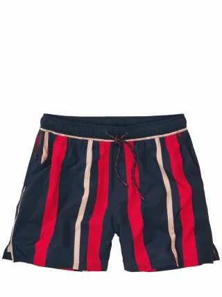 Mey & Edlich Herren Resort-Badeshorts Streifen Blau 94 % Polyester (recycelt), 6 % Elasthan