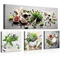 Wallarena Leinwandbild Natur - Mehrfarbig - Modern - Vlies - Wohnzimmer, Natur