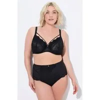 Ulla Popken Bügel-BH Bügel-BH Zierbänder abnehmbar Softcups