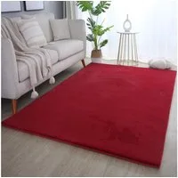 SIMPEX24 Teppich Unicolor - Einfarbig, Läufer, Höhe: 20 mm, Teppich Wohnzimmer Einfarbig Shaggy Modern Flauschiger Felloptik Weich