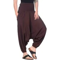 KUNST UND MAGIE Haremshose Unisex Orientalische Haremshose Pluderhose Pumphose Einheitsgröße