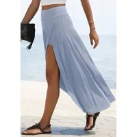 LASCANA Maxirock mit integrierter Shorts und kleiner Tasche langer Strandrock, luftiger Sommerrock mit Shorts, Jerseyrock