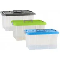 axentia Aufbewahrungsbox Unibox, mit Deckel, 27 l, 44x35x24 cm 235872 (1 St)