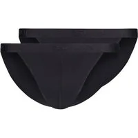 Skiny Slip Herren Tanga 2er Pack Cotton Rib (Packung, 2-St) -