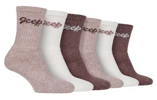 Damen 6er-Pack Wanderstoppersocken | Baumwoll Socken für die Natur