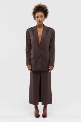 BENU Damen Oversize Blazer mit Knöpfen