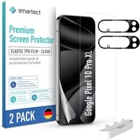 smartect Displayschutzfolie TPU Schutzfolie Klar für Google Pixel 10 Pro XL, Set, 2 Stück, (Display + Kamera) Panzerfolie Displayfolie