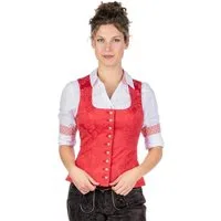 Berwin & Wolff Trachtenbluse Trachtenmieder - RAMINA - rot