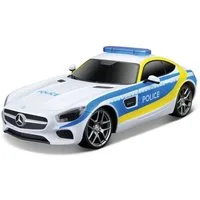Maisto Tech RC-Auto Ferngesteuertes Auto - Mercedes AMG GT Polizei (Maßstab 1:24), Pistolengriff-Fernsteuerung