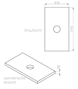 Neuesbad Wannenträger für Ideal Standard Ultra Flat S+ 180x100 SD 27480