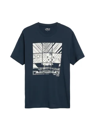 s.Oliver - T-Shirt blau - Gr. - M