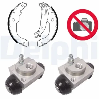 Delphi Bremsbacken vormontiert hinten Citroen DS Peugeot KP1115