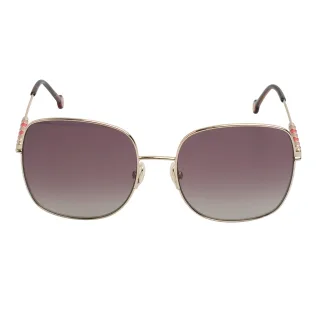 CH0035S Eckige Sonnenbrille aus Metall für Damen