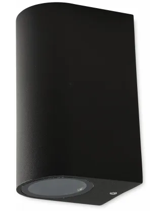 CHILITEC LED-Wandleuchte CTW-2, schwarz, 2x GU10, IP44, max. 2x20 W