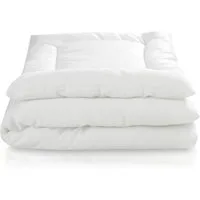 Julius Zöllner Ganzjahresbettdecke + Kopfkissen Hygienika, 2-tlg, Hergestellt in Deutschland, Füllung: DACRON Hollofil® von DuPont, Bezug: 65% Polyester, 35% Baumwolle, Decke mit Kissen, Decke 100x135cm, Kissen 40x60cm und weitere Größen