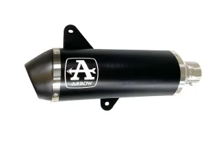 Sport Auspuff Komplettanlage Arrow URBAN Alu BLACK Vespa GTS 300 /HPE Bj.2021-2024 +Kat/EURO-5/+ABE
