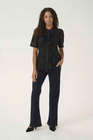 Kurzarmhemd Regular fit Blac