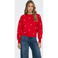 ONLY Sweatshirt ONLBROOKE L/S O-NECK FLOWER SWT Baumwollmischung, regular fit