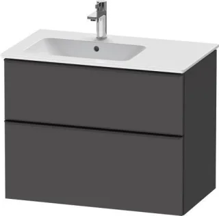 Duravit D-Neo Waschtischunterbau wandhängend Graphit Matt 810x462x625 mm - DE43660BD490000 DE43660BD490000