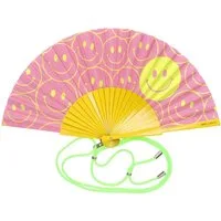 Giftcompany Handfächer Giftcompany - Handfächer Fächer Fififan "SMILE" Rosa Gelb 1297903012