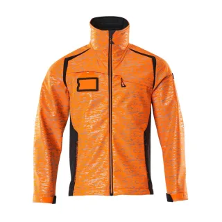 MASCOT Herren Softshell Jacke ACCELERATE SAFE Hi-vis Orange / Schwarzblau XL - 19202-291-14010-XL