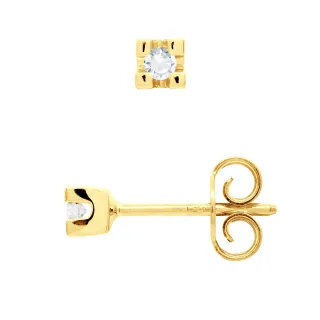 DIADEMA - Ohrringe - Diamanten- Gelbgold