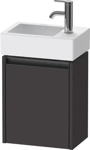 Duravit Ketho.2 Waschtischunterbau wandhängend Graphit Supermatt 364x238x440 mm - K25071R80800000 K25071R80800000