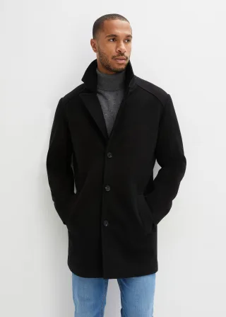 bonprix Kurzmantel mit Woll-Anteil, schwarz, Gr.48, Schöner Kurzmanteil im Cabanjacken-Stil mit Woll-Anteil