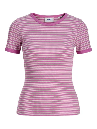 JJXX - JXFRANKIE STR SS STRIPE TEE JRS Fiji Flower - Gr. - S