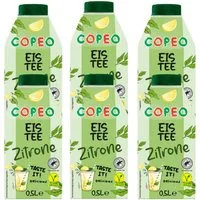 Copeo Tee, COPEO Eistee Zitrone koffeinhaltiges Teegetränk 500ml 6er Pack