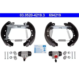 ATE Bremsbackensatz hinten Audi 80 90 Skoda Fabia VW Golf Passat Polo Vento