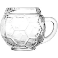 Stölzle Bierkrug Fußball, 6-tlg., Glas, 6-teilig