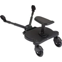 Fillikid Kinderwagenaufsatz Mitfahrbrett Basic Buggy Board, Bis zu 25 Kg belastbar, Abnehmbarer Sitz, Passt auf allen gängigen