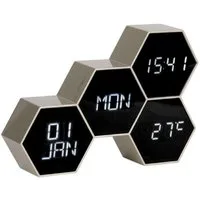 Karlsson Uhr Wecker Digitalwecker Six in the Mix Gold