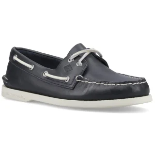 Sperry Authentische 2-Augen-Leder-Herrenmarine-Bootsschuhe