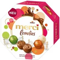 Merci Schokolade, Merci Lovelies Classic einzeln verpackte Pralinen 5fach sortiert 185g