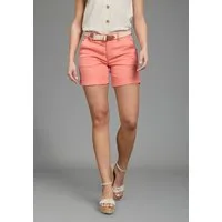 DELMAO Shorts (2-tlg., inklusive Stoffgürtel) in trendiger Turn-up Form