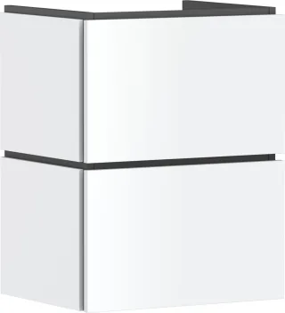 Hansgrohe Waschtischunterschrank Xilesa E 480x380mm m.2SK PushOpen f.HWB mattweiss, 54290700 54290700