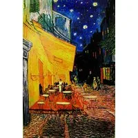 Close Up Poster Terrasse de Cafe la nuit Poster Vincent Van Gogh 61 x 91,5 cm