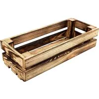 Creative Deco Holzkiste Weinkiste klein Obstkiste Aufbewahrungskiste 34x14x9 cm, echtes Kiefernholz