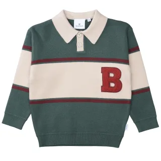BASEFIELD - Kn.-Pullover forest green - Gr. - 122